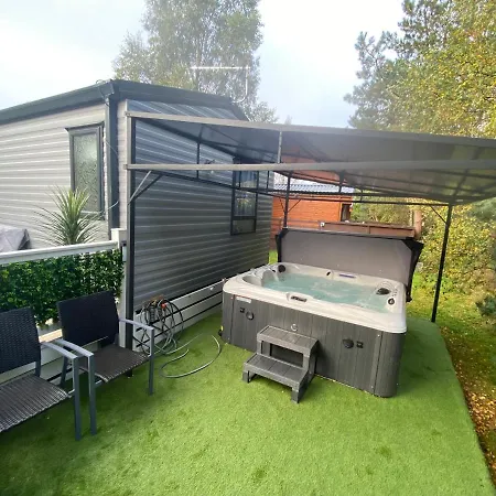 All Weather Hot Tub & Cosy Cabin In Northumberland Morpeth Buitenkant foto